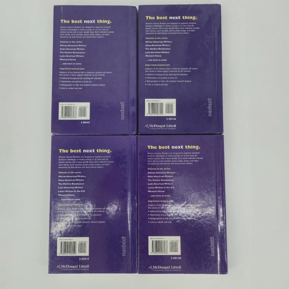 Nextext Literary Reader Writers Book Lot African Asian Latino Latin American New